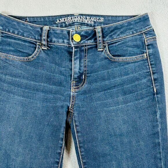 American Eagle Jeans Womens Size 2 Jegging Dark Wash‎ Stretch Denim AEO - Picture 3 of 13